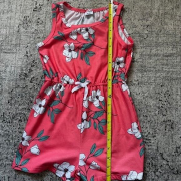 🧡3/15 PatPat Sleeveless Shorts Romper Floral Bundle x2 Kids 5-6Y - Picture 6 of 11